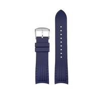 XTVKFWJAB Correa de caucho liberación rápida compatible con Rolex Submariner Water Ghost Yacht Log Sport for hombre, resistente al agua y sudor, pulsera gel sílice(Blue SK,20-18mm)