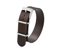 XTVKFWJAB Correa de piel de vacuno con cera de aceite, 20 mm, 22 mm, estilo vintage for hombre, con hebilla de acero engrosada, compatible con Panerai y Seiko.(Dark brown,20mm)