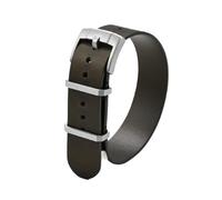 XTVKFWJAB Correa de piel de vacuno con cera de aceite, 20 mm, 22 mm, estilo vintage for hombre, con hebilla de acero engrosada, compatible con Panerai y Seiko.(Dark green,22mm)