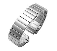 XTVKFWJAB Correa de reloj acero inoxidable compatible con T2N720, T2N721, TW2R55500 y T2N739 for hombre, 24 x 16 mm, extremo asa brazalete metal, color negro plateado(Color A silver)