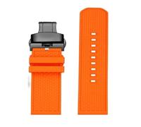 XTVKFWJAB Correa de reloj de caucho compatible con accesorios de la serie Tissot Daredevil Black Warrior T125617 for hombre, correa de reloj de 22 mm de liberación rápida.(White Light Pur)