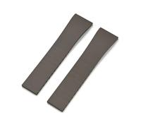 XTVKFWJAB Correa de reloj de caucho fluorado FKM de grado 18 mm, 19 mm, 20 mm, 21 mm y 22 mm, universal, de liberación rápida, con hebilla plegable sólida.(Brown No buckle,18mm)