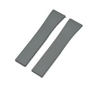 XTVKFWJAB Correa de reloj de caucho fluorado FKM de grado 18 mm, 19 mm, 20 mm, 21 mm y 22 mm, universal, de liberación rápida, con hebilla plegable sólida.(Dark grey no buckle,22mm)