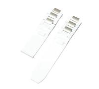 XTVKFWJAB Correa De Reloj De Goma Resistente Al Agua Compatible Con Cartier 21Th Century Series, Silicona, Negra Y Blanca, For Hombre Y Mujer, Accesorios De 20 X 10 Mm.(White-No buckle)