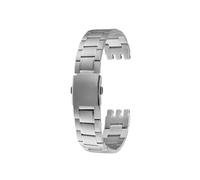 XTVKFWJAB Correa de reloj for hombre Longer compatible con Swatch YCS, YVS y YGS, de acero inoxidable mate, con hebilla plegable, de 19 mm y 21 mm, con correa de metal plateado y negro.(Silver,19mm)