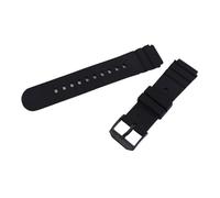 XTVKFWJAB Correa de reloj goma 21 mm, compatible con Luminox 0200 3901 3001 3000 7258, pulsera deportiva for hombre y mujer(Black buckle)