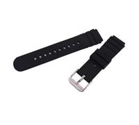 XTVKFWJAB Correa de reloj goma 21 mm, compatible con Luminox 0200 3901 3001 3000 7258, pulsera deportiva for hombre y mujer(Silver buckle)