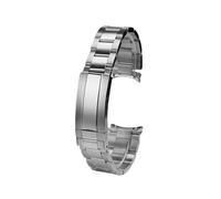 XTVKFWJAB Correa de reloj Jubilee for hombre, compatible con Seiko 5 SNXS73K1 SNXS75 SNXS77 SNXS79K1 SNX79J1, acero inoxidable 19 mm extremo curvo y metal macizo(Middle Bright Silver)