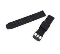 XTVKFWJAB Correa de reloj silicona 23 mm compatible con Luminox 3051, 3150, 3080 y 8800. Hebilla for cinturón. Accesorios for correa(Black buckle)