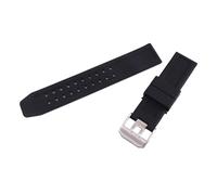 XTVKFWJAB Correa de reloj silicona 23 mm compatible con Luminox 3051, 3150, 3080 y 8800. Hebilla for cinturón. Accesorios for correa(Silver buckle)