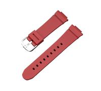 XTVKFWJAB Correa de repuesto compatible con Casio -G BGA-130/131/160 BGD-140/560 BGD-5000/5020, pulsera de resina TPU for mujer, 14 mm(Red)