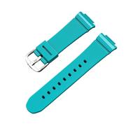 XTVKFWJAB Correa de repuesto compatible con Casio -G BGA-130/131/160 BGD-140/560 BGD-5000/5020, pulsera de resina TPU for mujer, 14 mm(Pine blue)