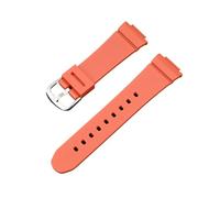 XTVKFWJAB Correa de repuesto compatible con Casio -G BGA-130/131/160 BGD-140/560 BGD-5000/5020, pulsera de resina TPU for mujer, 14 mm(Orange)
