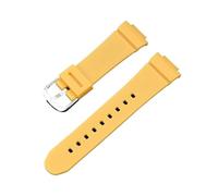 XTVKFWJAB Correa de repuesto compatible con Casio -G BGA-130/131/160 BGD-140/560 BGD-5000/5020, pulsera de resina TPU for mujer, 14 mm(Yellow)