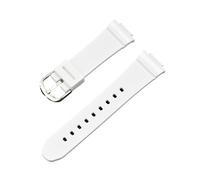 XTVKFWJAB Correa de repuesto compatible con Casio -G BGA-130/131/160 BGD-140/560 BGD-5000/5020, pulsera de resina TPU for mujer, 14 mm(White)