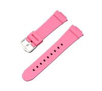 XTVKFWJAB Correa de repuesto compatible con Casio -G BGA-130/131/160 BGD-140/560 BGD-5000/5020, pulsera de resina TPU for mujer, 14 mm(Light pink)