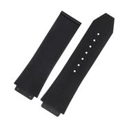 XTVKFWJAB Correa de silicona compatible con BIG BANG, color negro y azul, for hombre, resistente al agua sudor, 26-19 mm(A-Black no buckle)