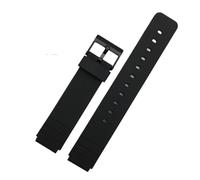 XTVKFWJAB Correa de silicona compatible con Casio 1330 MQ-24 MQ-58 Mw59, boca levantada, for reloj celebridades Internet, color negro, correa goma 16 mm