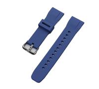 XTVKFWJAB Correa de silicona for reloj Casio PROTREK PRG-650/650Y, PRG-600, PRW-6600, GA-2000, for hombre, for deportes al aire libre, resistente al agua, 24 mm.(Blue black buckle)