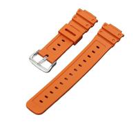 XTVKFWJAB Correa de silicona resistente al agua for Casio G-SHOCK GW-M5610 DW-5600 DW-6900 G-5600 GA-2100, accesorios for reloj.(Orange S)