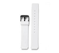 XTVKFWJAB Correa de silicona suave de 16 mm compatible con Casio MQ-24 MW-59 for estudiantes, hombres y mujeres, resistente al agua, accesorios de pulsera de resina compatibles con Citizen.(White 02)