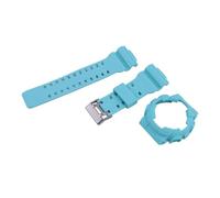 XTVKFWJAB Correa y caja de resina 16 mm for reloj Casio GA-100/110/120/140 GLS-100 GAX-100 GD-100/110, correa goma for hombre mujer(Cyan)