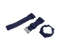 XTVKFWJAB Correa y caja de resina 16 mm for reloj Casio GA-100/110/120/140 GLS-100 GAX-100 GD-100/110, correa goma for hombre mujer(Deep blue)