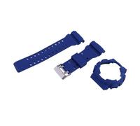 XTVKFWJAB Correa y caja de resina 16 mm for reloj Casio GA-100/110/120/140 GLS-100 GAX-100 GD-100/110, correa goma for hombre mujer(Blue)