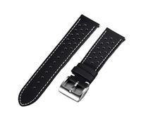 XTVKFWJAB Correas de nailon 18/20/22 mm, compatibles con Omega, Blancpain y Seiko, for relojes buceo, liberación rápida, resistentes al agua(Black White,18mm)