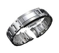 XTVKFWJAB Correas de reloj de metal de 20 mm compatibles con Rolex SUBMARINER DAYTONA GMT. Accesorios. Brazalete de acero inoxidable compatible con Rolex Datejust Explorer.(Bright silver)