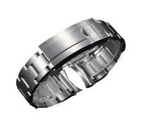 XTVKFWJAB Correas de reloj de metal de 20 mm compatibles con Rolex SUBMARINER DAYTONA GMT. Accesorios. Brazalete de acero inoxidable compatible con Rolex Datejust Explorer.(Frosted silver)