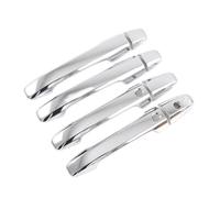 XTVKFWJAB Embellecedor de manija de puerta lateral de coche, de fibra de carbono cromada, compatible con Honda Odyssey 2015-2022, adhesivo decorativo, accesorios for automóviles.(Silver handle)