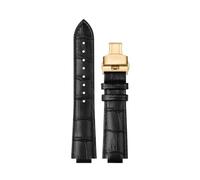 XTVKFWJAB Pulsera compatible con Maserati R8821108025 R8851108002, correa de reloj for hombre, correa de reloj con boca elevada Trident de 21 mm y 24 mm, accesorios.(Black line G,24mm)