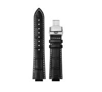 XTVKFWJAB Pulsera compatible con Maserati R8821108025 R8851108002, correa de reloj for hombre, correa de reloj con boca elevada Trident de 21 mm y 24 mm, accesorios.(White line SK,24mm)