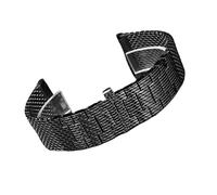 XTVKFWJAB Pulsera Milan Mesh de acero inoxidable compatible con C-itizen JY8037 JY8031 CB5848 8040, correa reloj lujo for hombre 22 mm(Black,23mm)