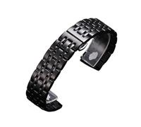 XTVKFWJAB Stainless Steel Wacth Strap Compatible With Tissot Compatible With Citizen For Armani Watch Band(Black,20mm)
