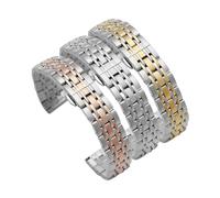 XTVKFWJAB Stainless Steel Wacth Strap Compatible With Tissot Compatible With Citizen For Armani Watch Band(Gold,21mm)