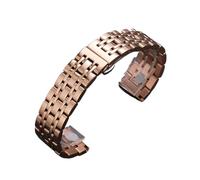 XTVKFWJAB Stainless Steel Wacth Strap Compatible With Tissot Compatible With Citizen For Armani Watch Band(Rose Gold,22mm)