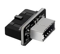 XTVTX Adaptador de Panel Frontal USB 3.1 Vertical Tipo A a 3.0 - Cabezal de 20 Pines