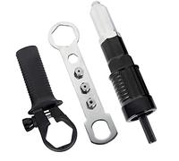 XTVTX Adaptador de pistola de remachar eléctrico adaptador de taladro para remachar, herramienta de tuerca de inserción de remachadora con cabezal de remache de diámetro 2.4/3.2/4.0/4,8 mm