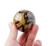 XTVVTODJXT 1pc Quartz Sphere Ocean Tortoise Shell Stone Crystal Ball Gemstone Home Decoration Gifts Ornaments (Size : 3-4cm)