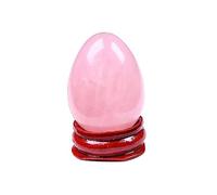 XTVVTODJXT 1pcs Crystal Egg Crystal Jewelry Quartz Magic Sphere Home Decor Ore Gift (Color : Rose Quartz)