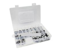 XTVVTODJXT 1uF~1000uF 6.3V-50V 400PCS 24Value SMD Aluminum Electrolytic Capacitors Assortment Kit Box