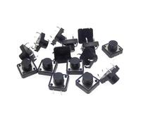 XTVVTODJXT 20PCS 12X12x8mm 4PIN Dip TACT Push Button Switch Key Power Tactile switches 12x12x8 12 * 12 * 8MM Light Touch