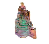 XTVVTODJXT Bismuth Crystal Irregular Stone Rainbow Aura Quartz Cluster Collection Wicca Rock Decoration Science Classroom Specimens,150~180g