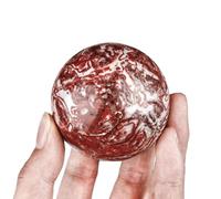 XTVVTODJXT Crystal Agate Ball Crystal Ball with Stand Decorative Stone Sphere Sculpture Figurine for Fengshui Decoation,50~60mm