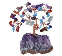 XTVVTODJXT Crystal Tree Stones Crystals Tree of Life for,Feng Shui Money Trees Home Office Decor Spiritual Luck Gifts for Women,B
