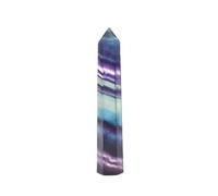 XTVVTODJXT Crystal Wand, Hexagonal Crystal Quartz Fluorite Wand Stone Gemstone Feng Shui Decor,6~7cm