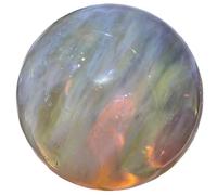 XTVVTODJXT Decorative Ornaments Yellow smelted Stone Crystal Ball (Size : 50mm)