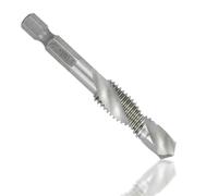 XTVVTODJXT Hex Shank Metric Tap Combined Tap and Drill Spiral Flute HSS Thread Screw Tap Threading Tool M3 M4 M5 M6 M8 M10 M12 1Pcs(M12)